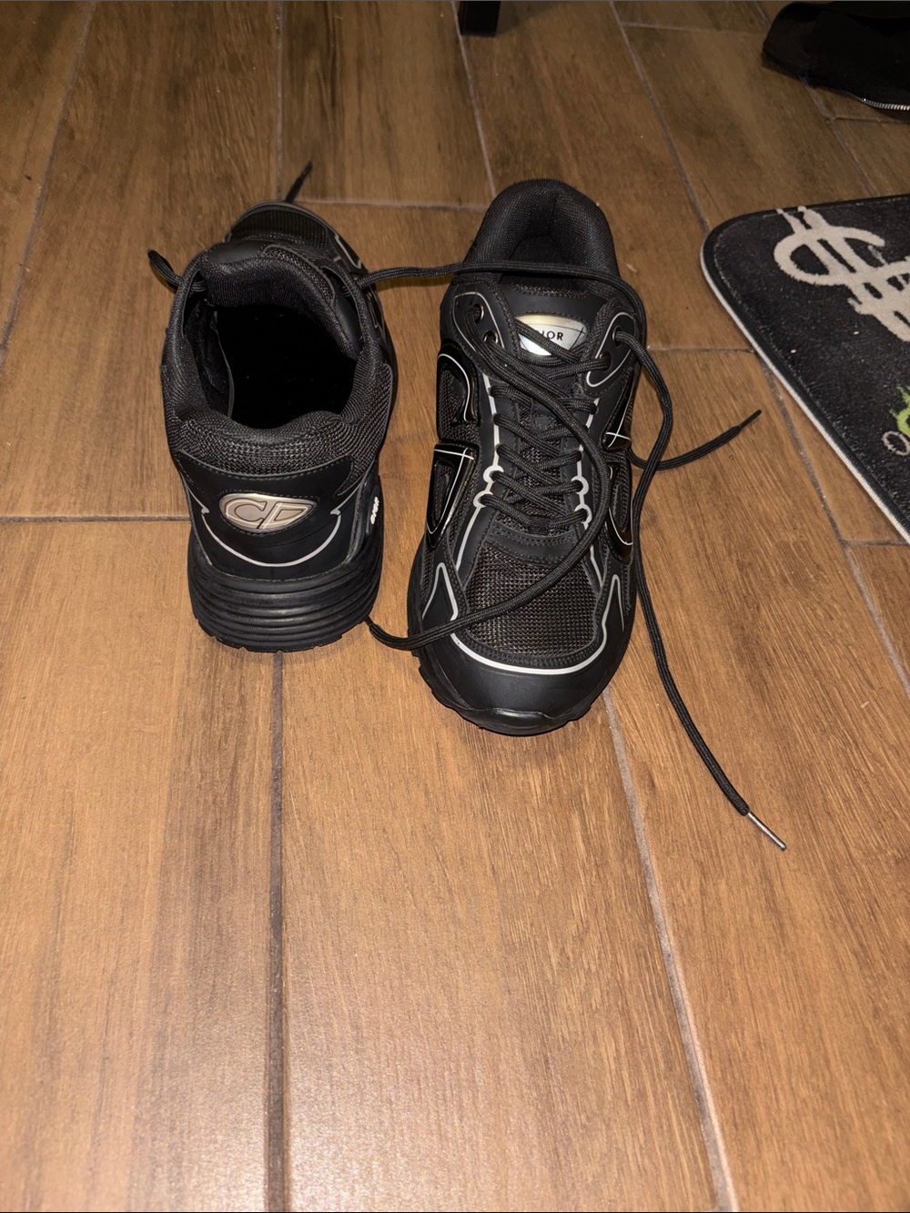 Dior Black Men’s Athletic Sneakers triple black b30 Diors
